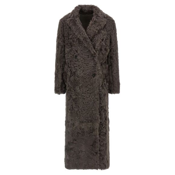 BRUNELLO CUCINELLI Jackets & Blazers - Brunello Cucinelli Women Wavy Shearling Coat